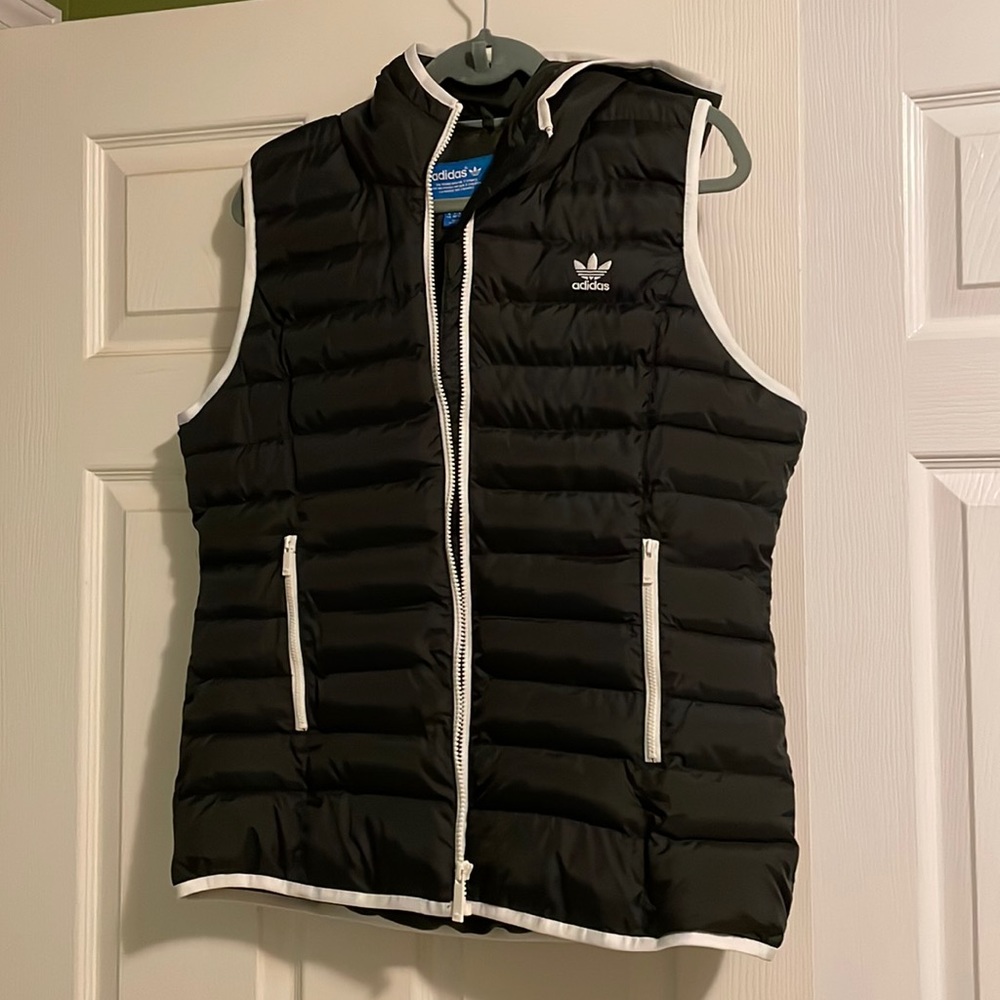 Adidas Hooded Puffer Vest Great Condition Sz L